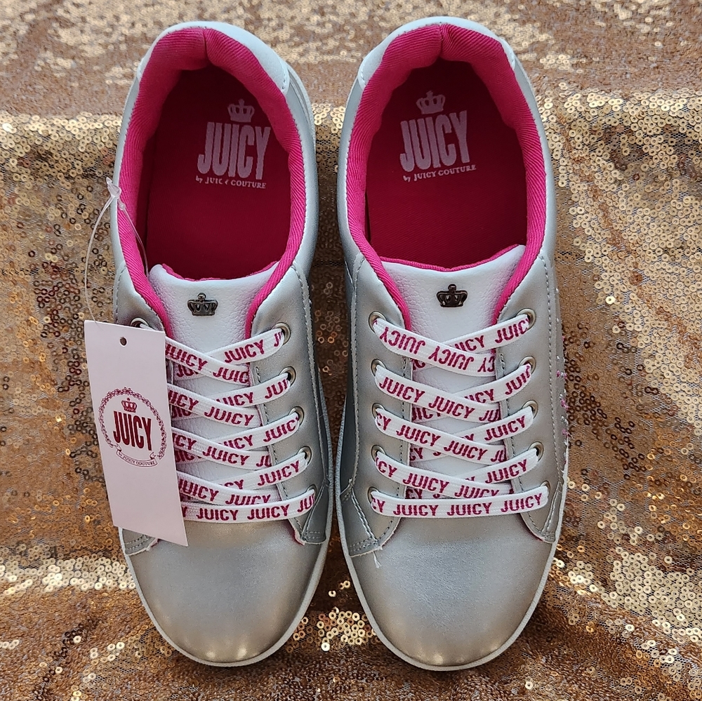 Juicy by Juicy Couture Silver Fish Camp Big Girls Sneakers
